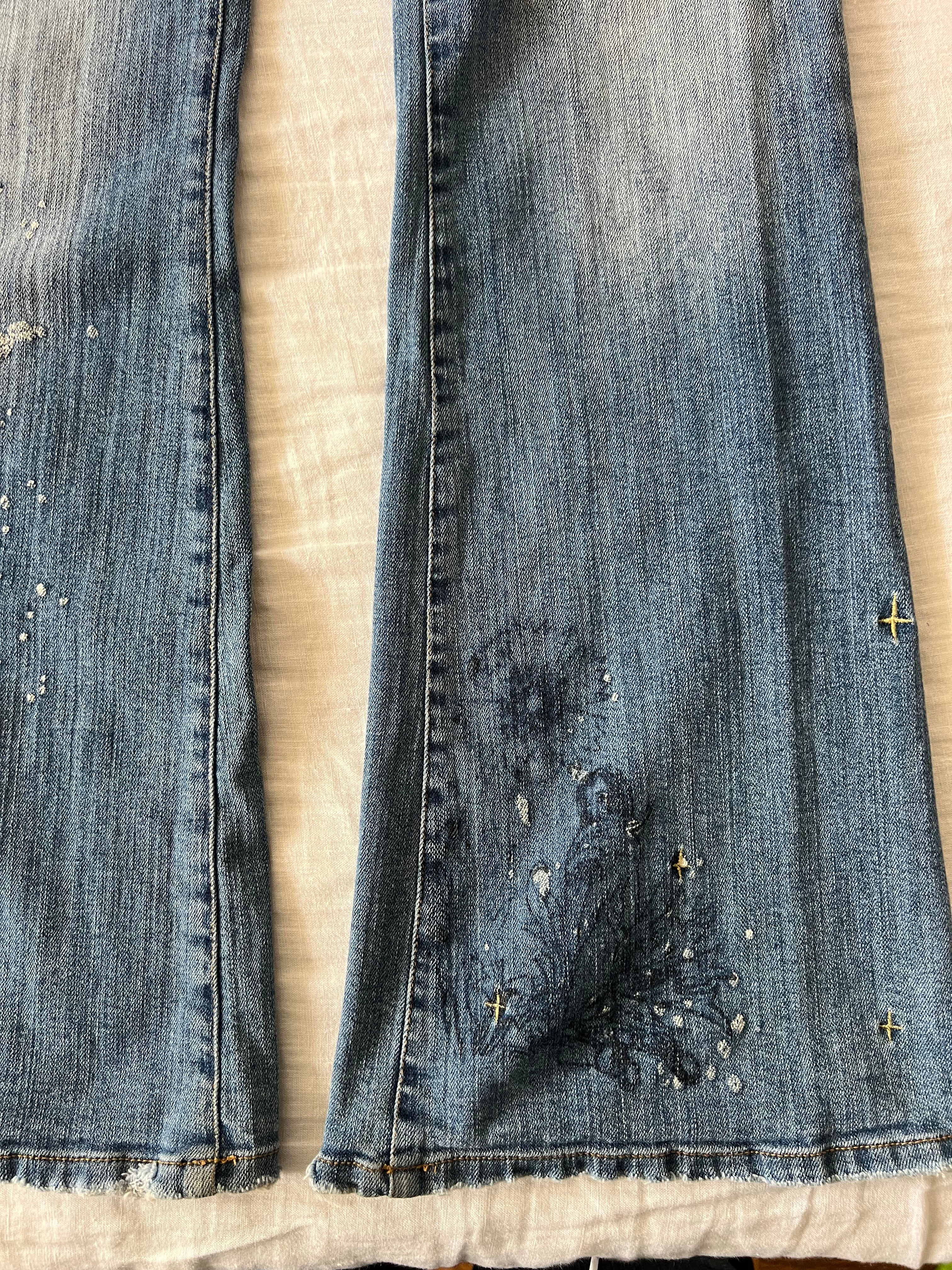 Y2K Low Rise Flared Japanese Style Jeans