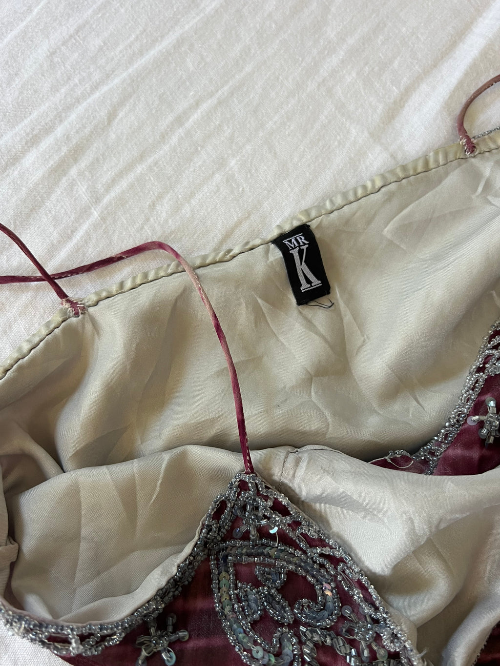 100% Silk Y2K RARE Euro Purple Fairy Dress