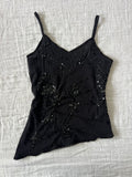 Black Euro Asymmetrical Fairy Cami