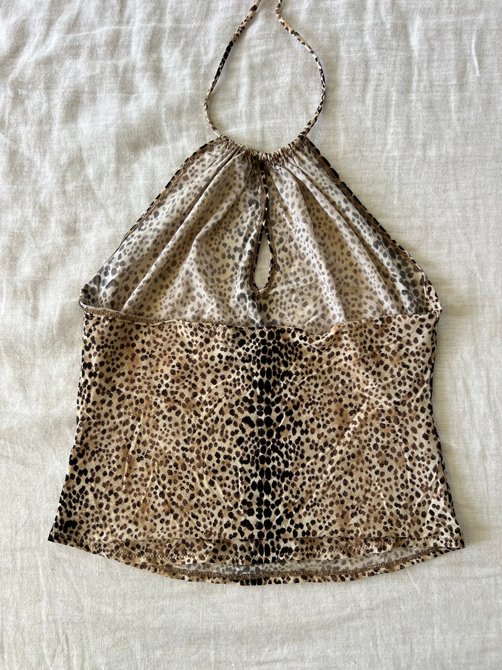 Y2K RARE Blumarine BluGirl Cheetah Print Halter