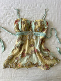 100% Silk Y2K Fairy Beaded Cami