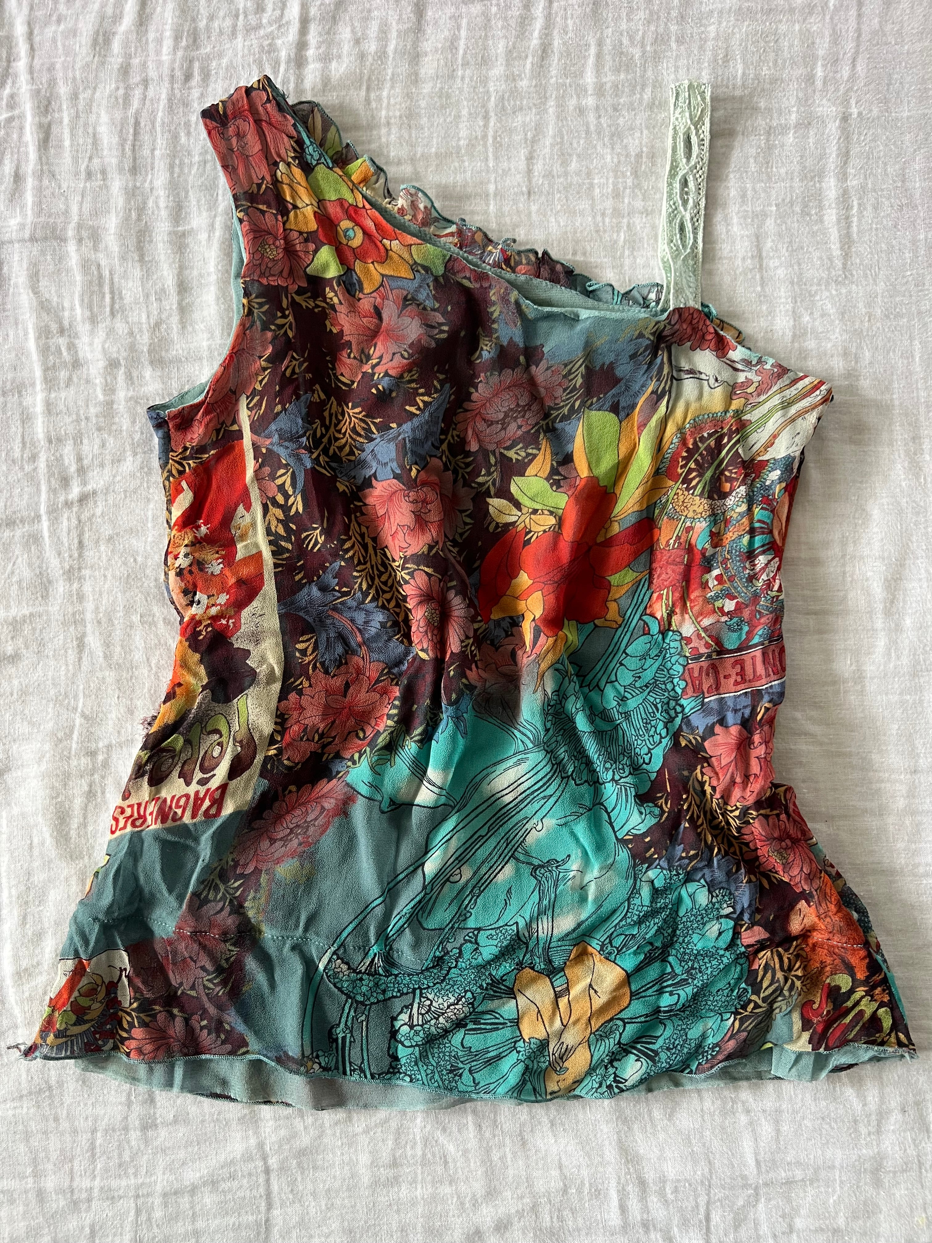 Italian Silk Fairy Graphic Top