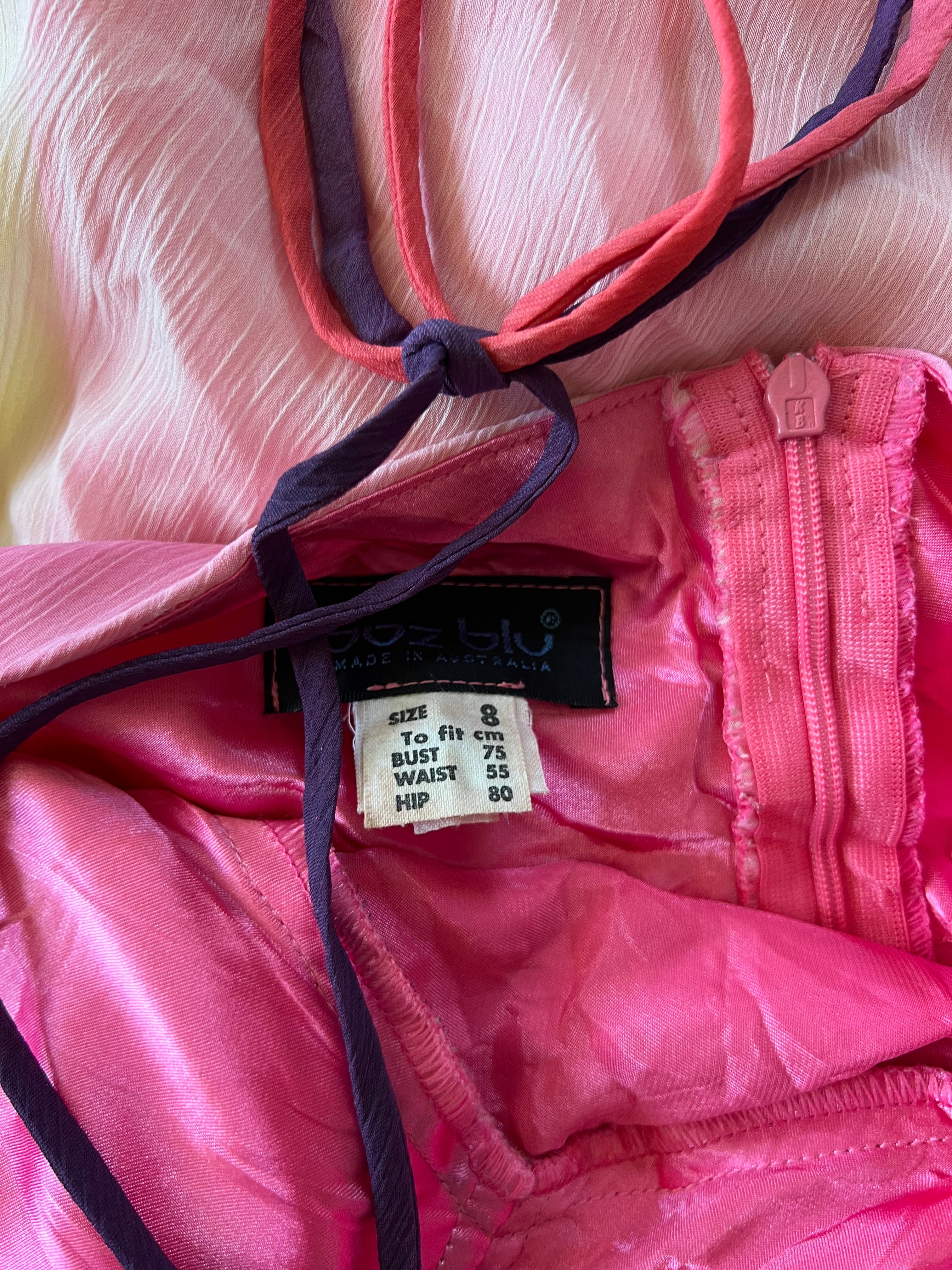 Y2K Euro Sorbetto Halter Dress