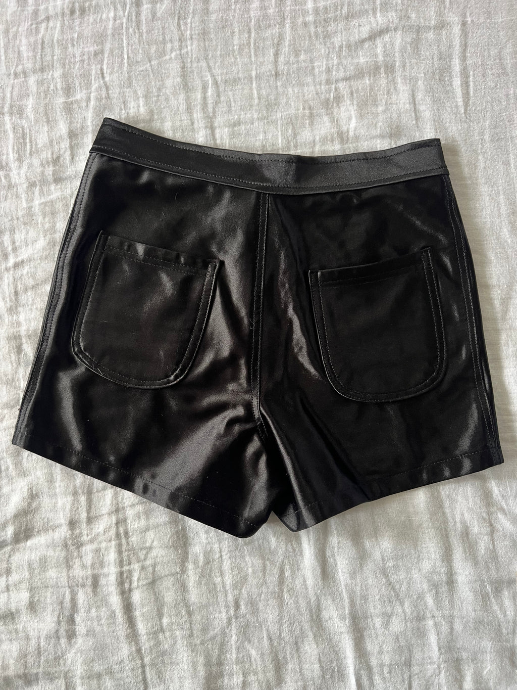 2010’s American Apparel Black Satin Shorts