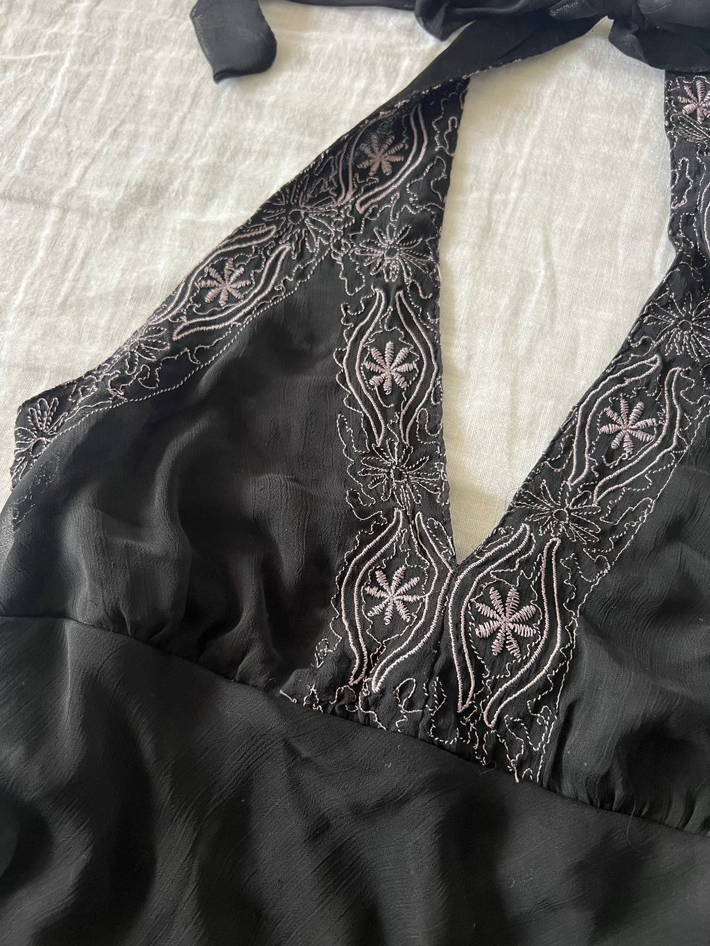 Black Euro Fairy Halter Top