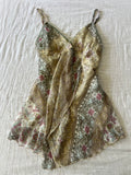 Y2K Euro Floral Asymmetrical Cami