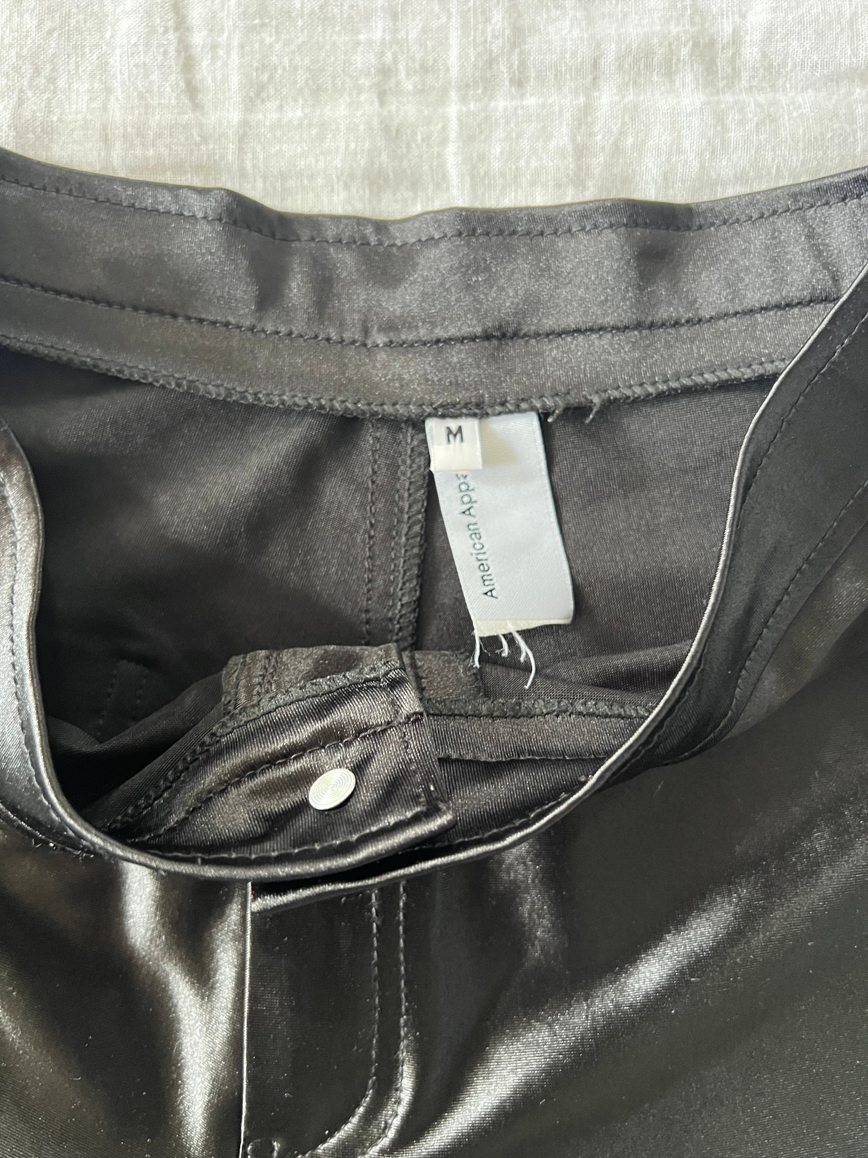 2010’s American Apparel Black Satin Shorts