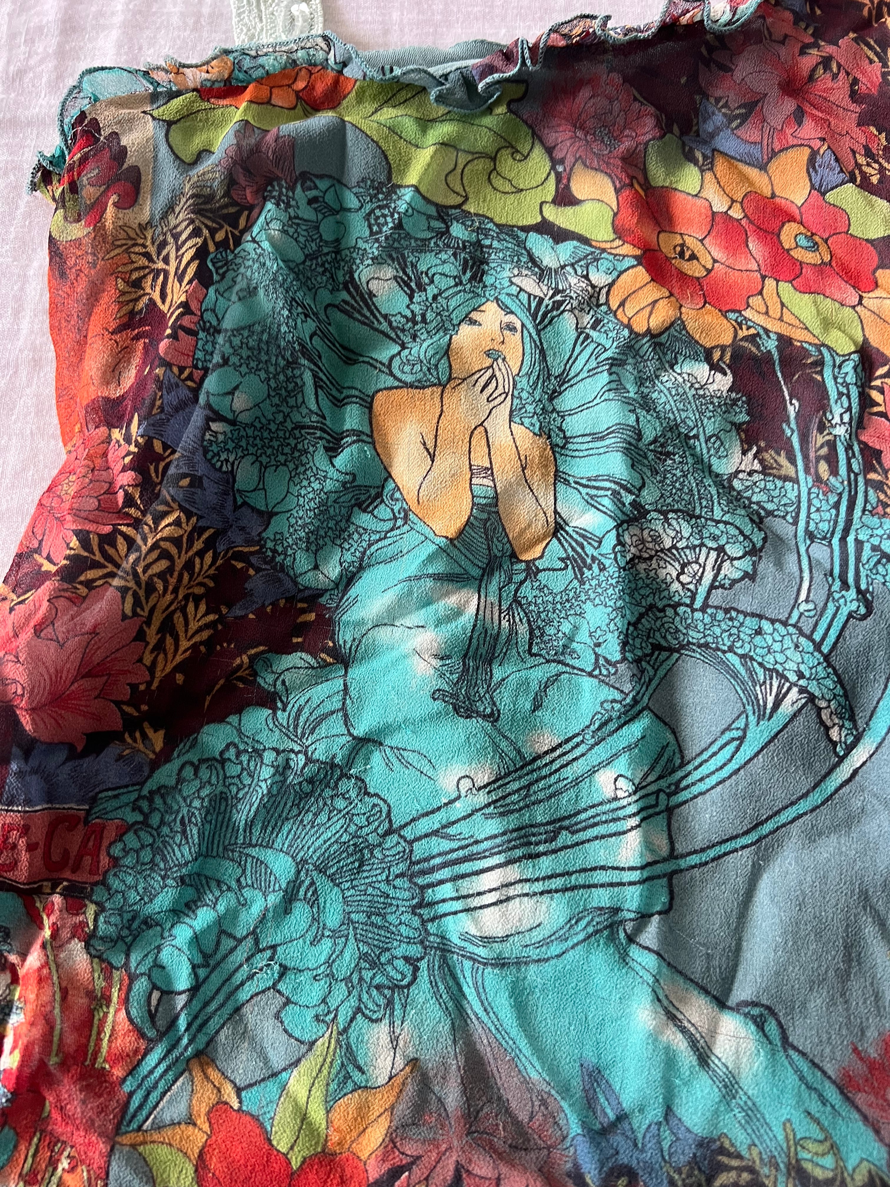 Italian Silk Fairy Graphic Top