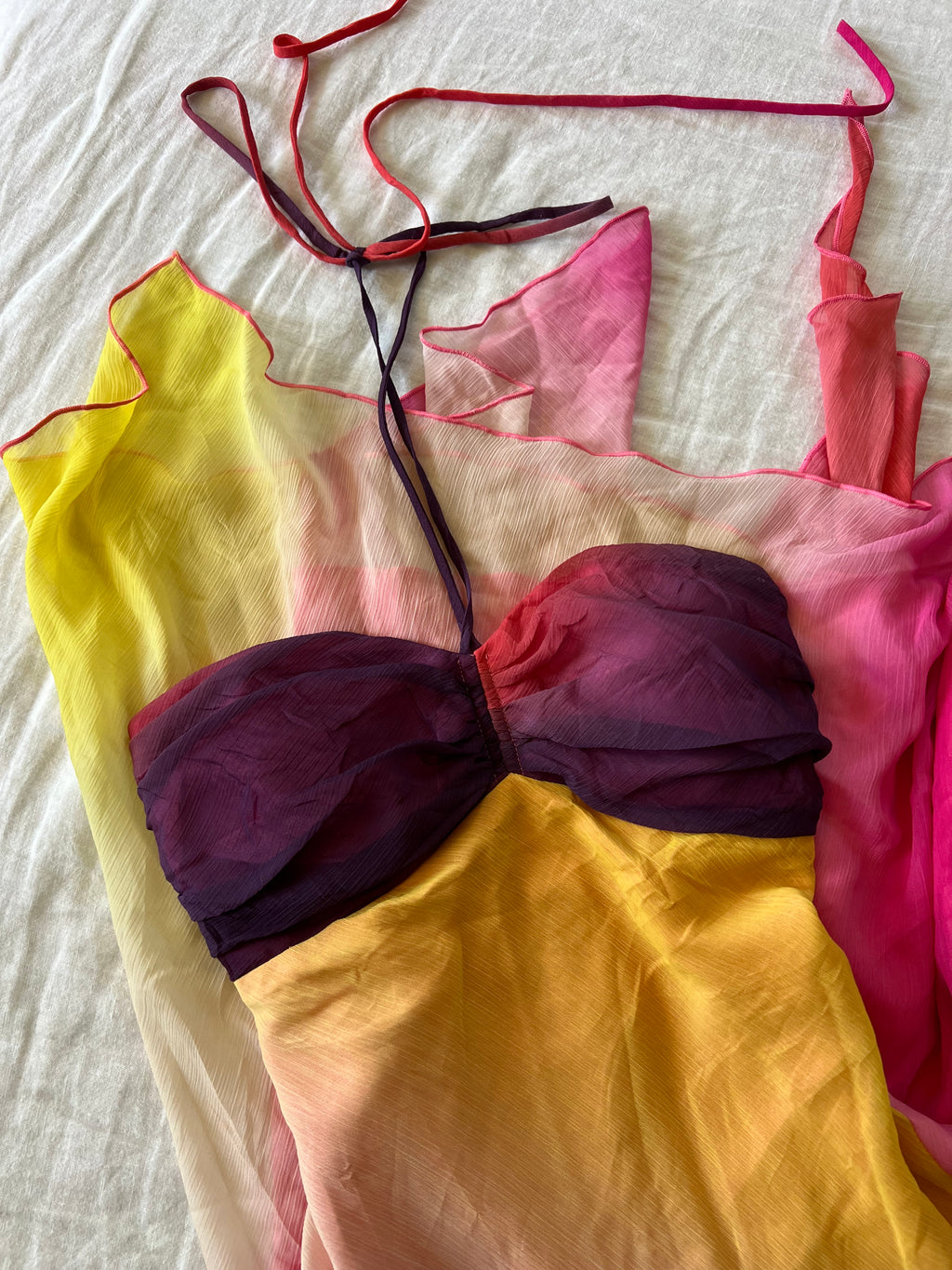 Y2K Euro Sorbetto Halter Dress