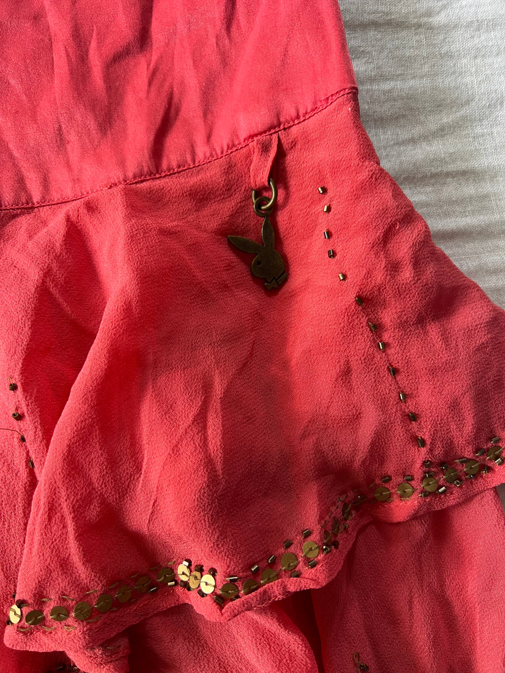 2005 RARE Playboy Silk Hot Pink Fairy Skirt