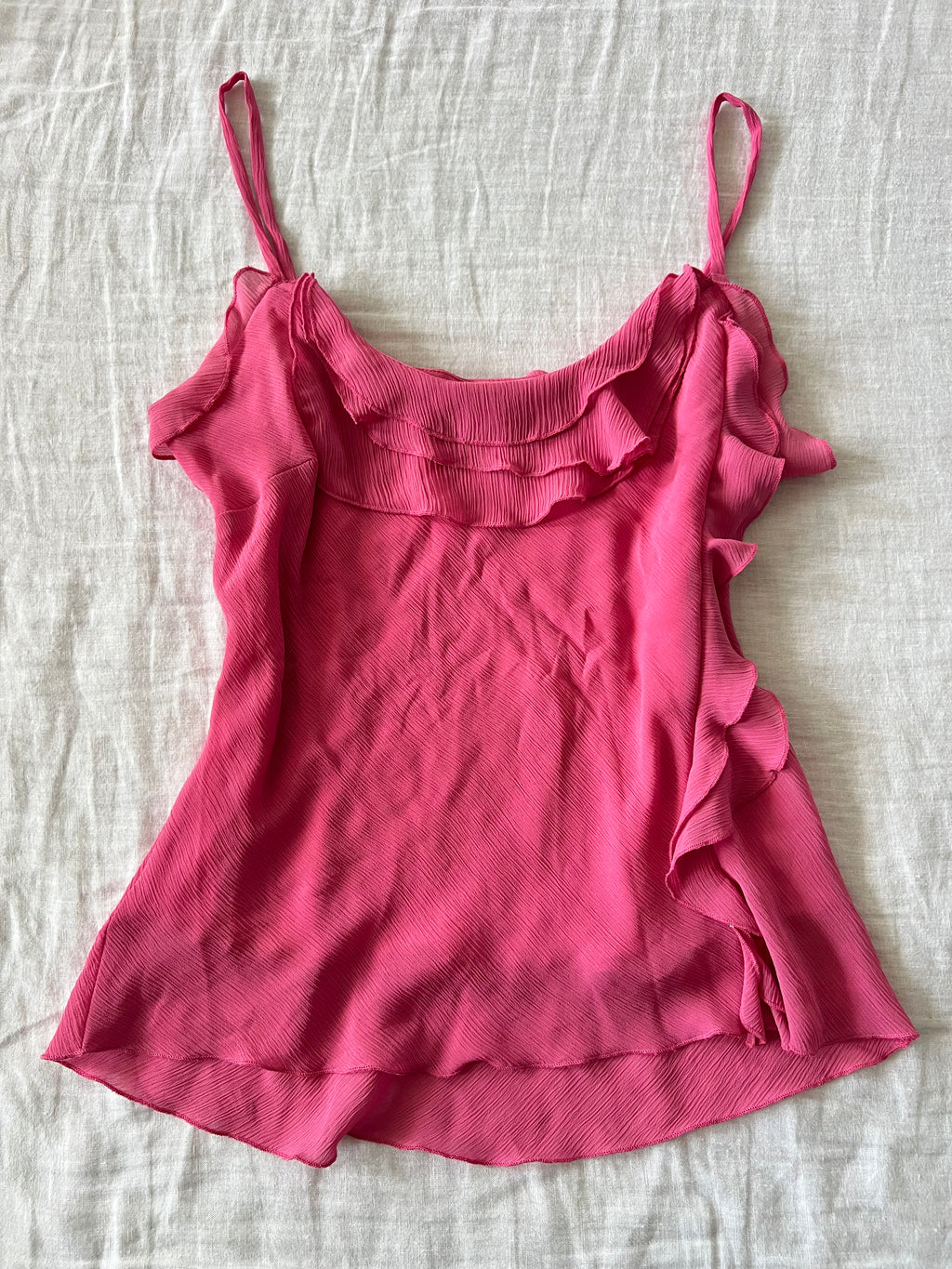 Hot Pink Ruffled Fairy Cami