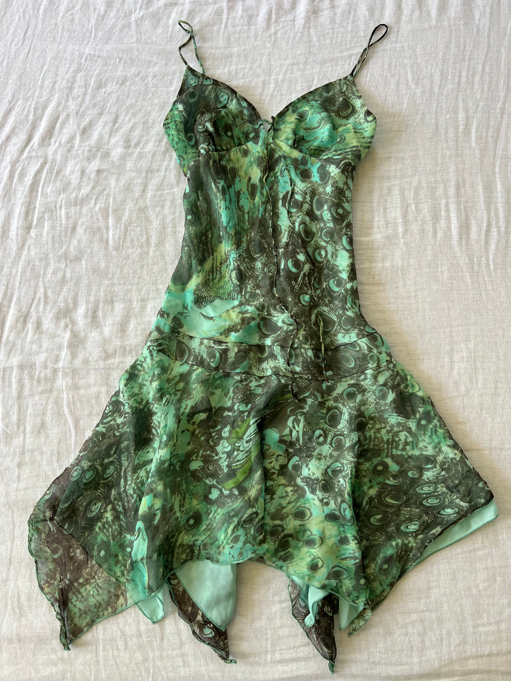 100% Silk Euro Forest Fairy Dress
