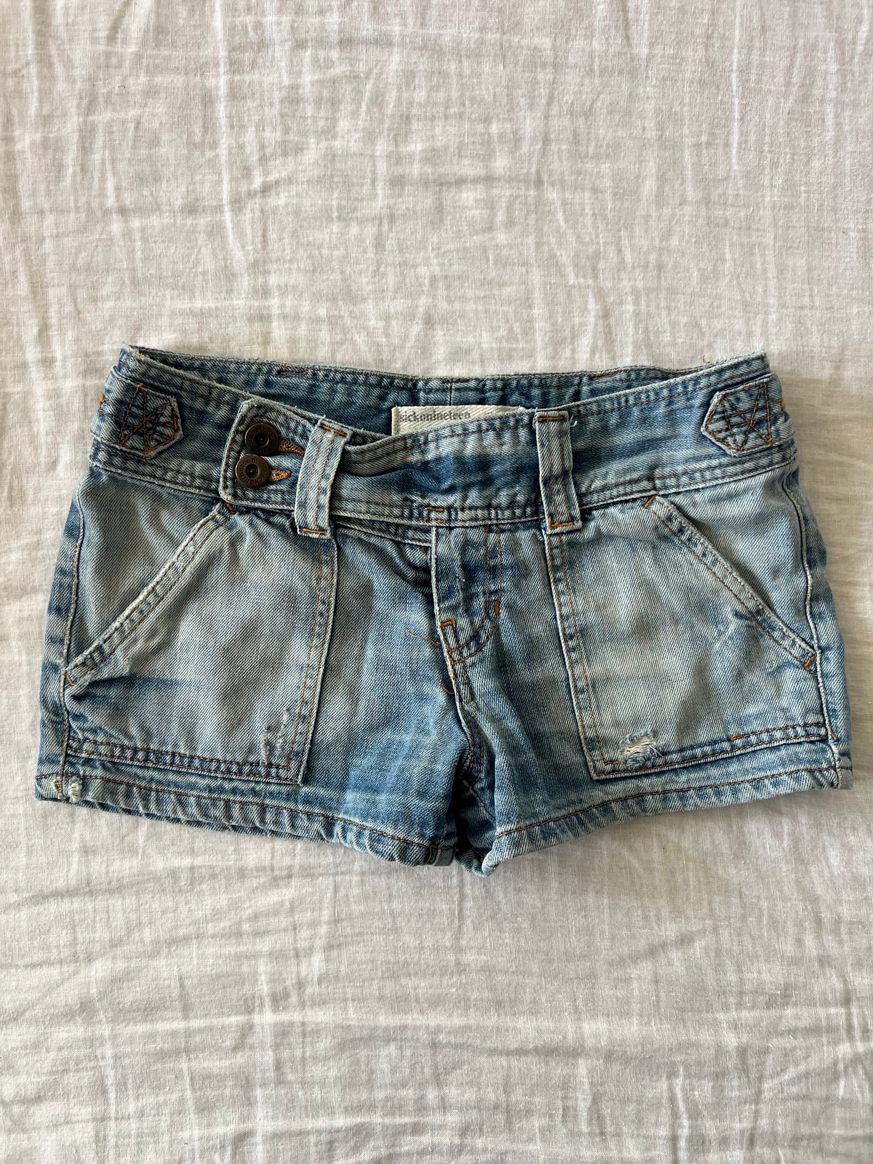 Y2K Euro Denim Mini Shorts