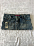 Y2K Japanese Denim Micro Mini Skirt