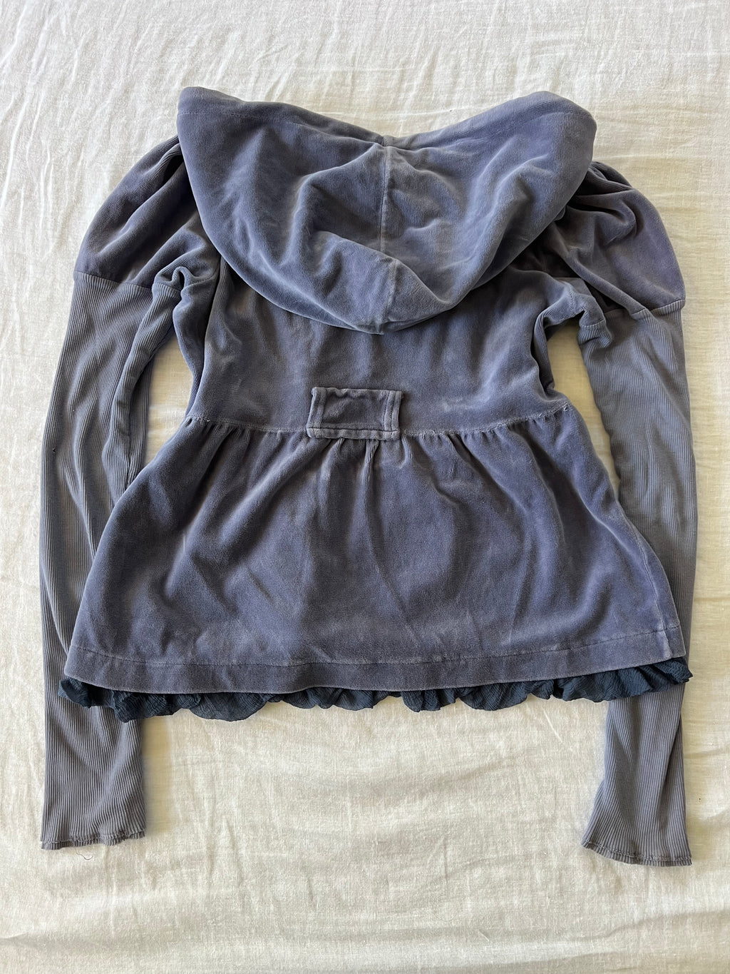 Y2K Juicy Couture Babydoll Velour Zip Up