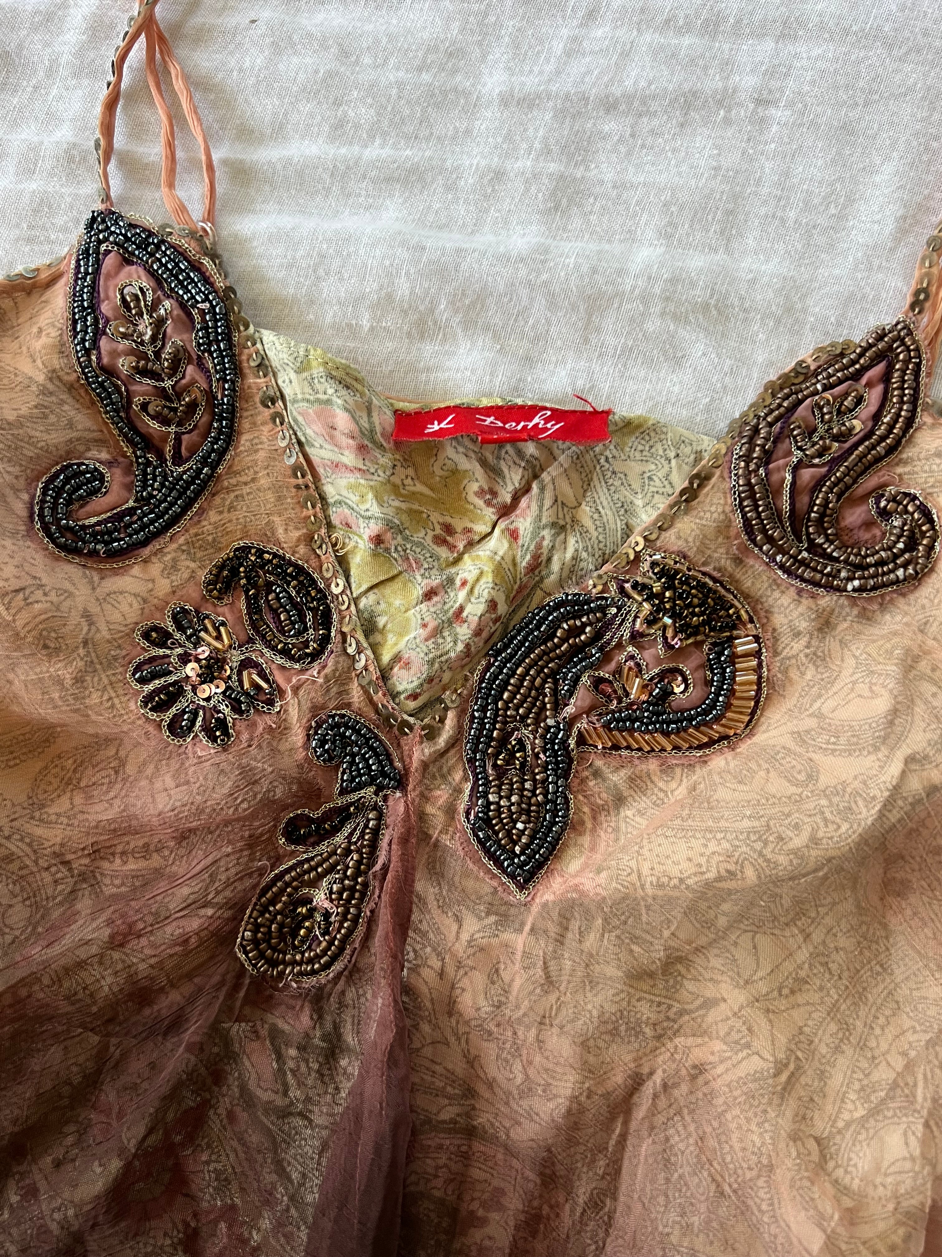 Y2K Italian Derhy Beaded Fairy Cami