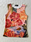 Y2K Euro Hawaiian Graphic Tank