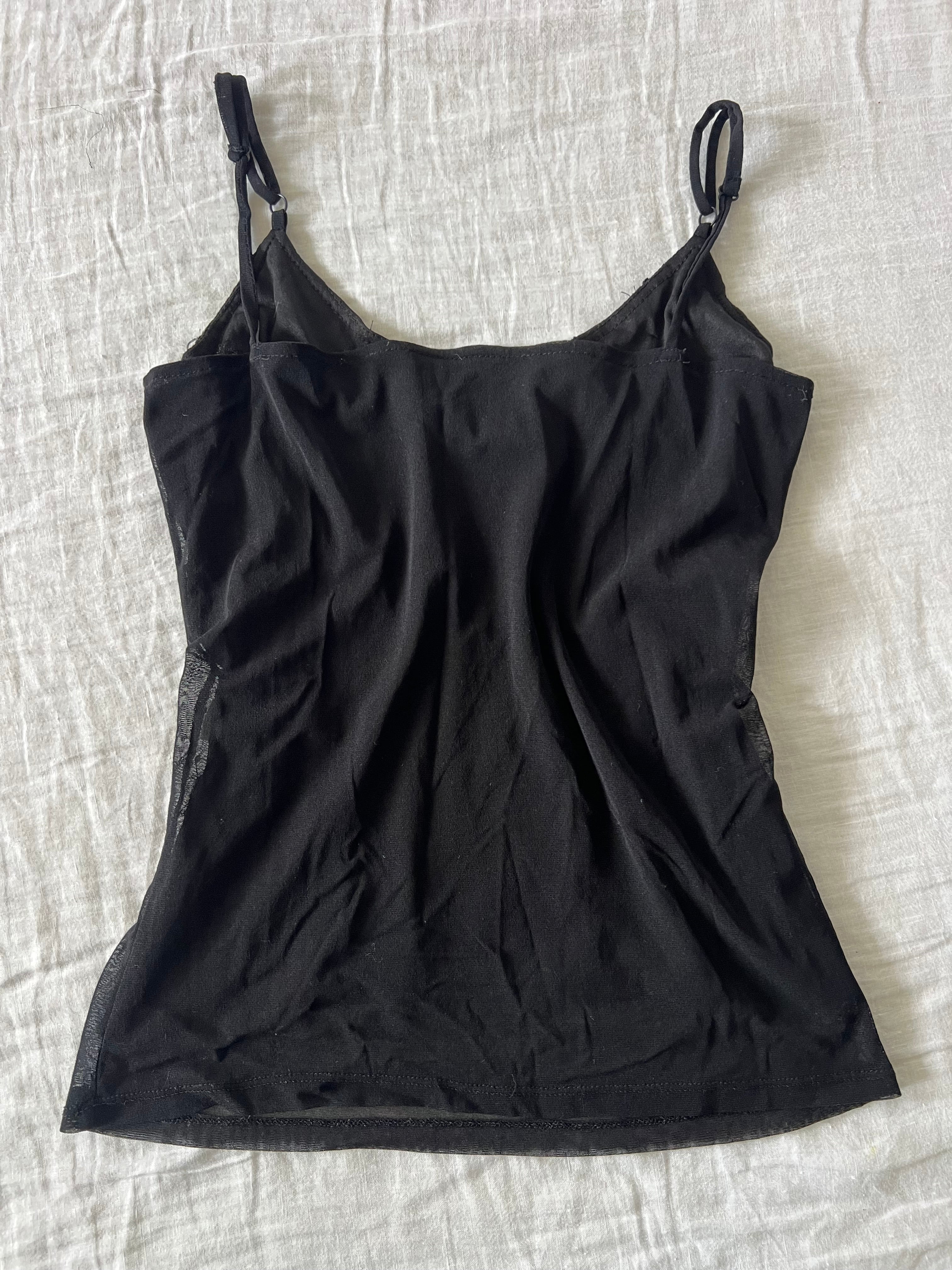 Black Beaded Cami Top