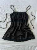Y2K Satin Babydoll Sequin Party Top