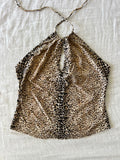 Y2K RARE Blumarine BluGirl Cheetah Print Halter