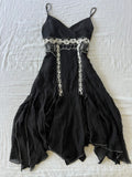 100% Silk Y2K Beaded Fairy Dress