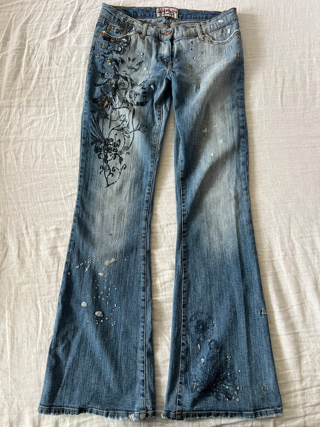 Y2K Low Rise Flared Japanese Style Jeans