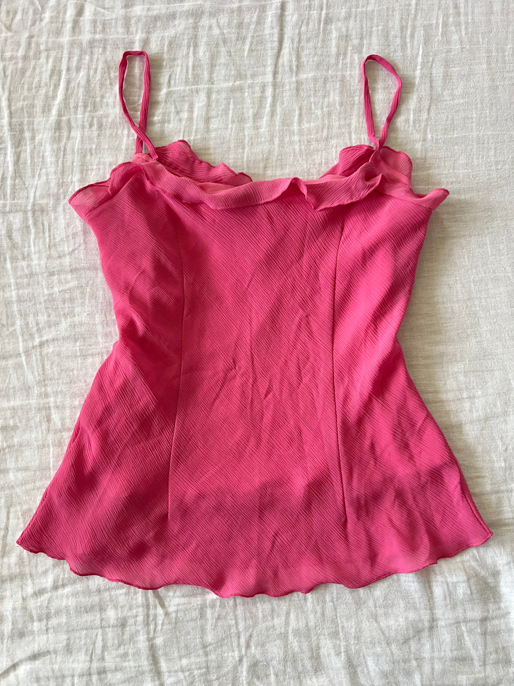 Hot Pink Ruffled Fairy Cami