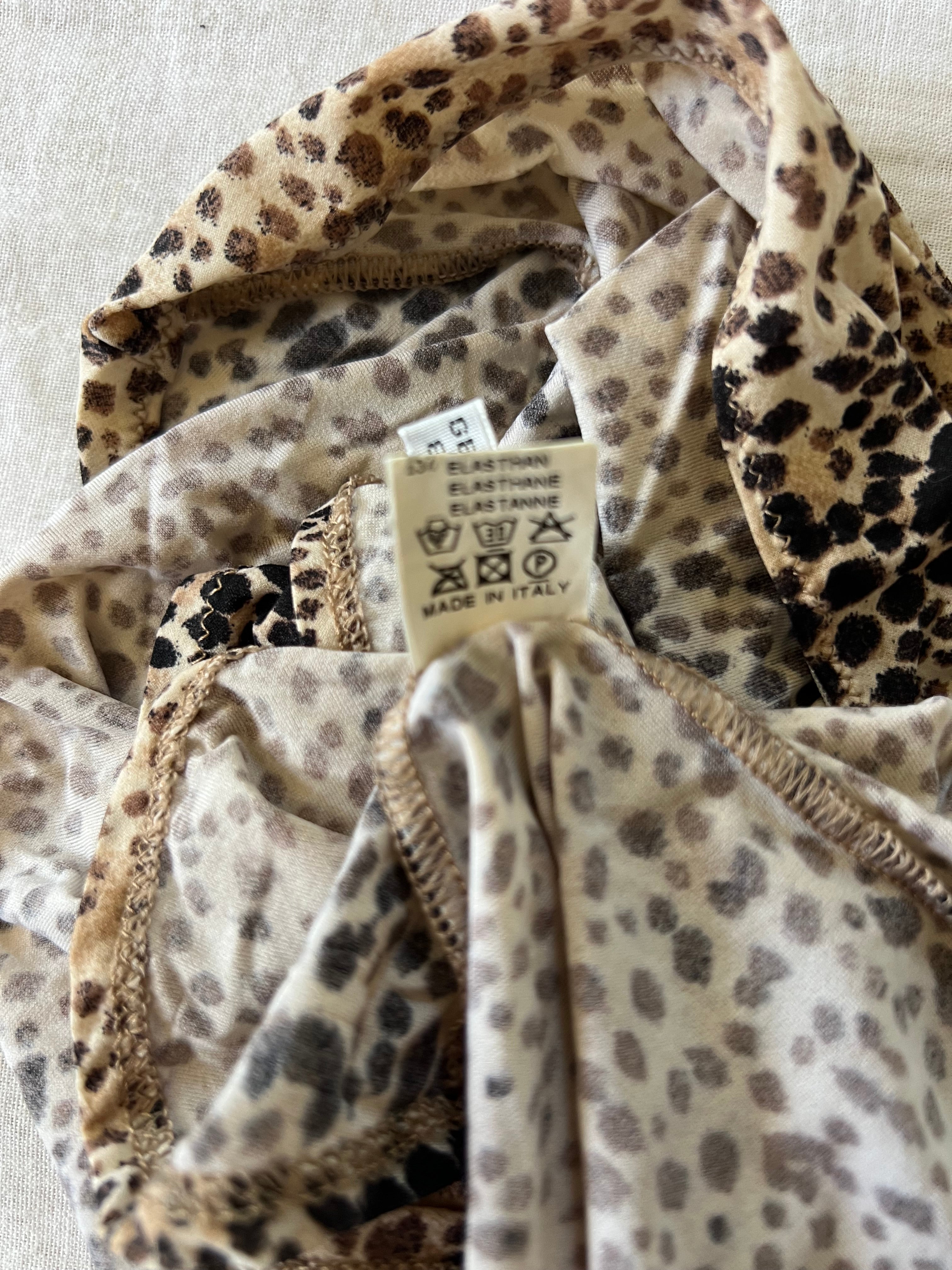 Y2K RARE Blumarine BluGirl Cheetah Print Halter