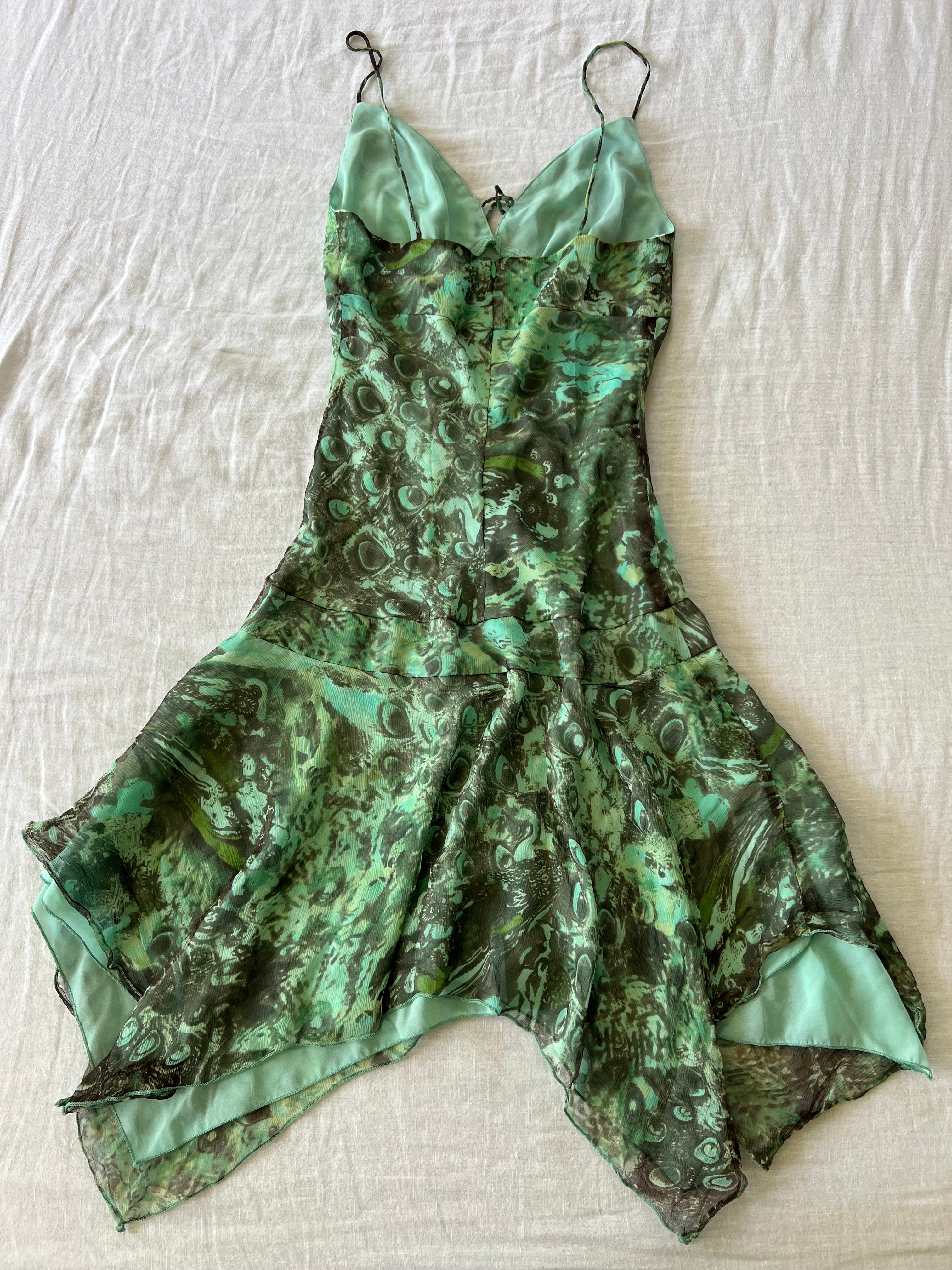 100% Silk Euro Forest Fairy Dress