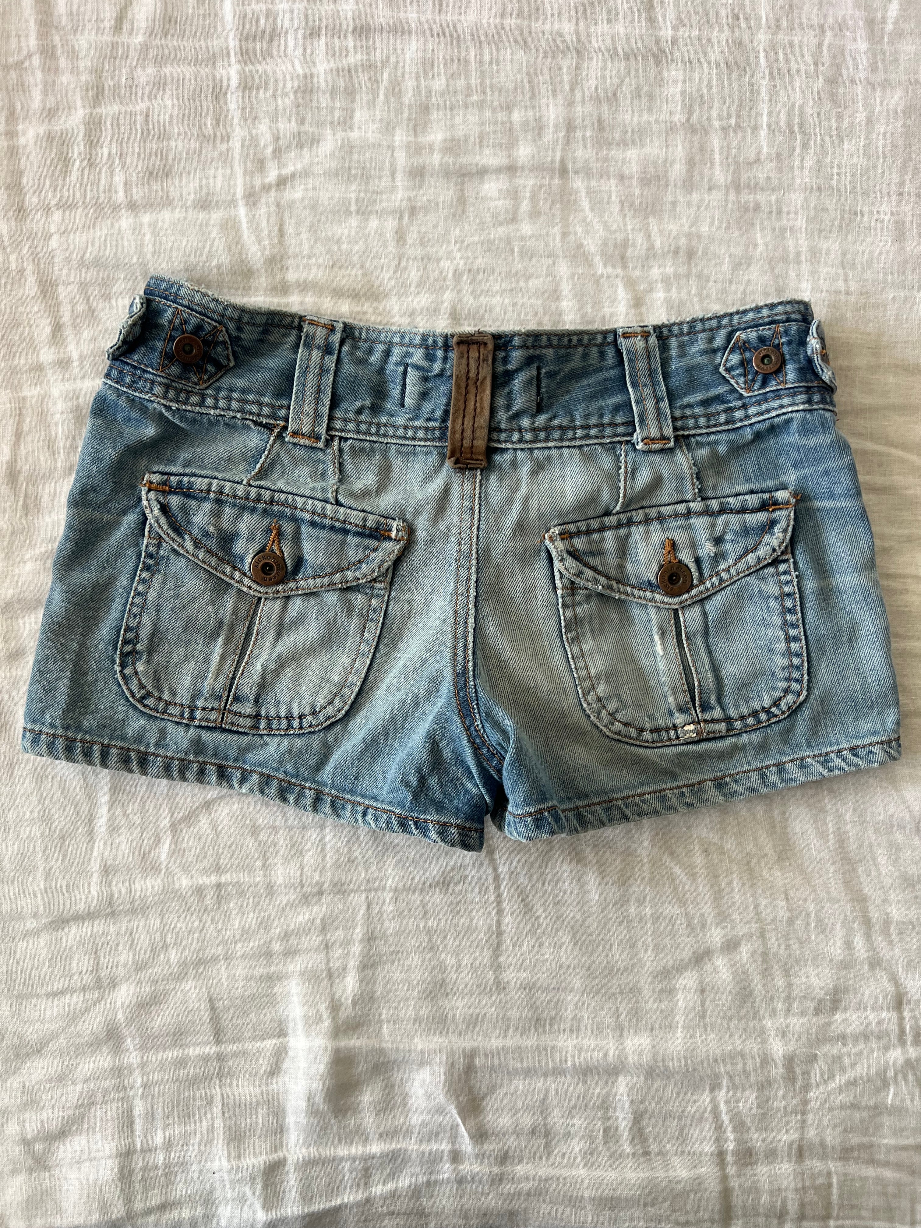 Y2K Euro Denim Mini Shorts