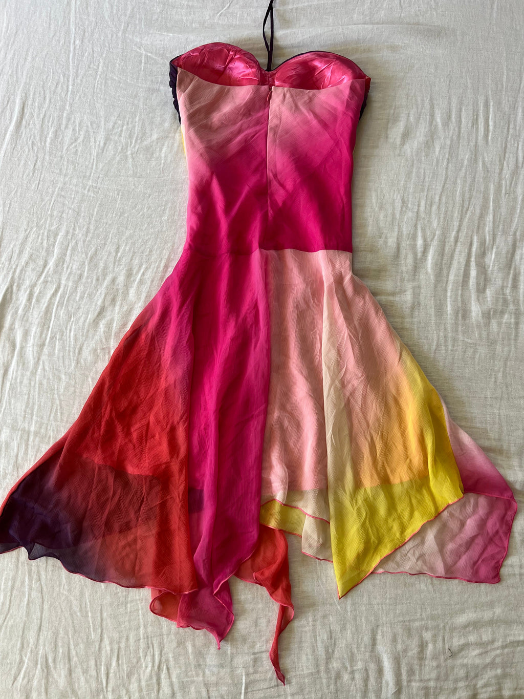 Y2K Euro Sorbetto Halter Dress