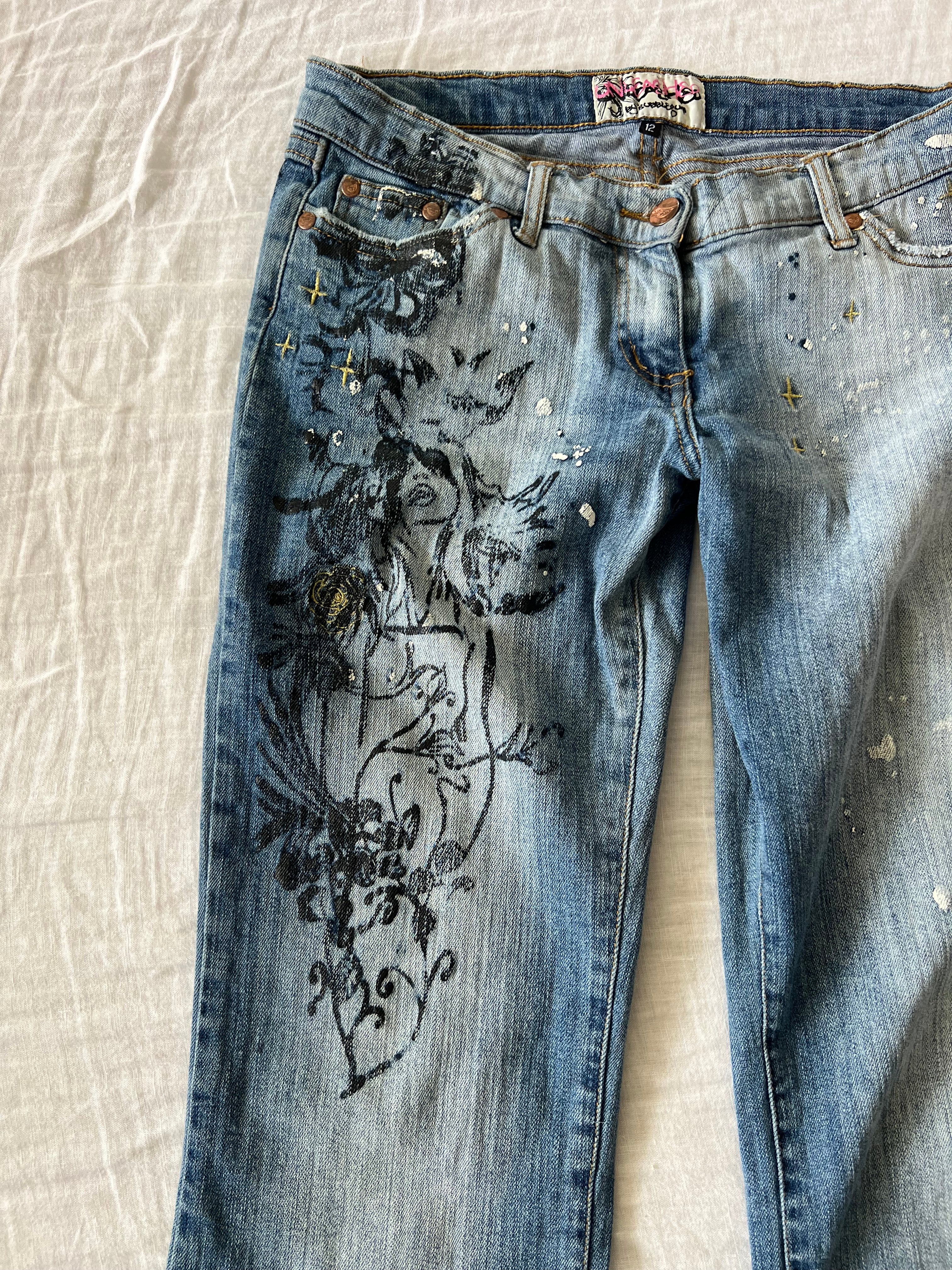 Y2K Low Rise Flared Japanese Style Jeans