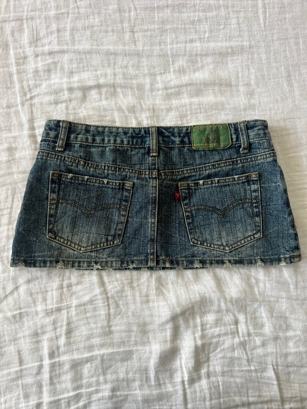 Y2K Japanese Denim Micro Mini Skirt