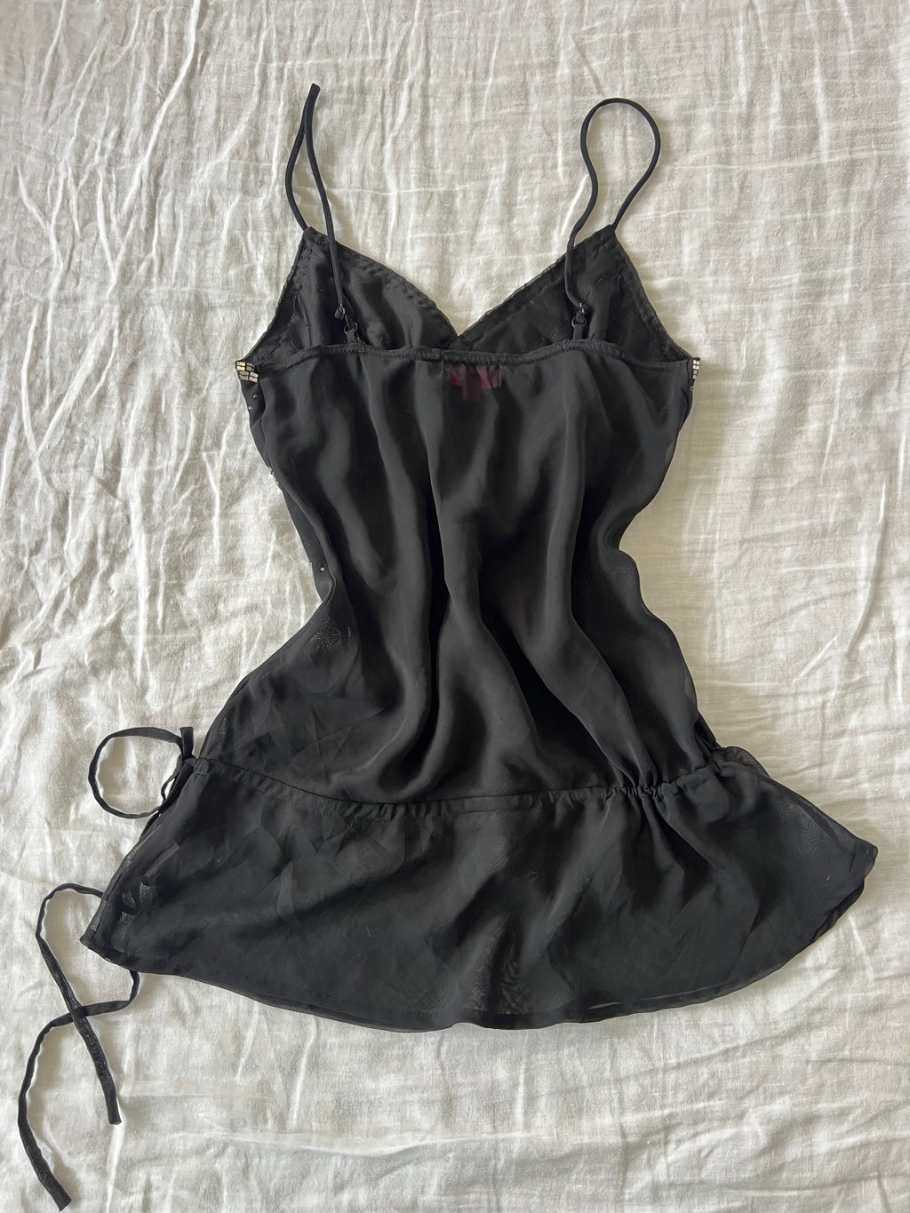 Black Beaded Cami Top